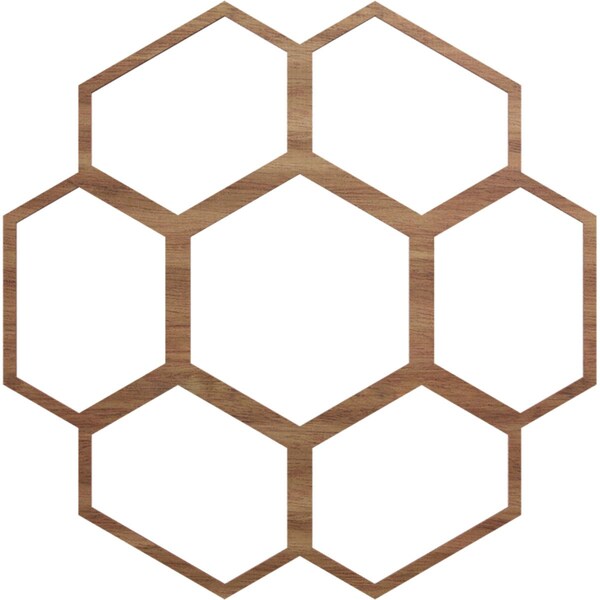 Ekena Millwork Florin Wood Fretwork Pierced Ceiling Medallion, Walnut, 28"OD x 12"ID x 1/4"T CMWP28X28X0250FOWA - main